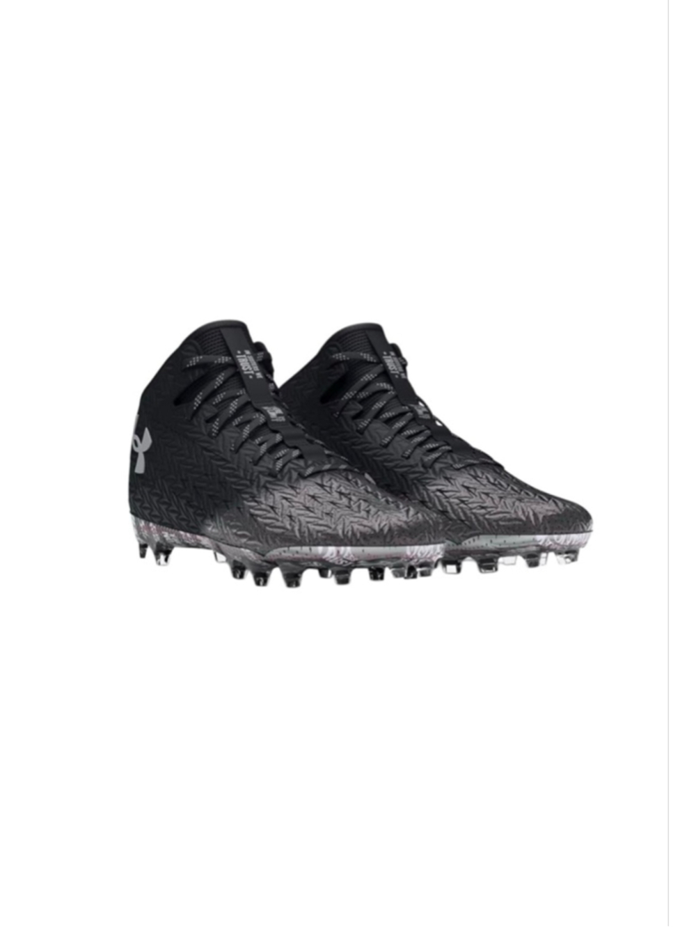 Under Armour Black Spotlight Clone Womens Lacrosse Cleats Size 9.5